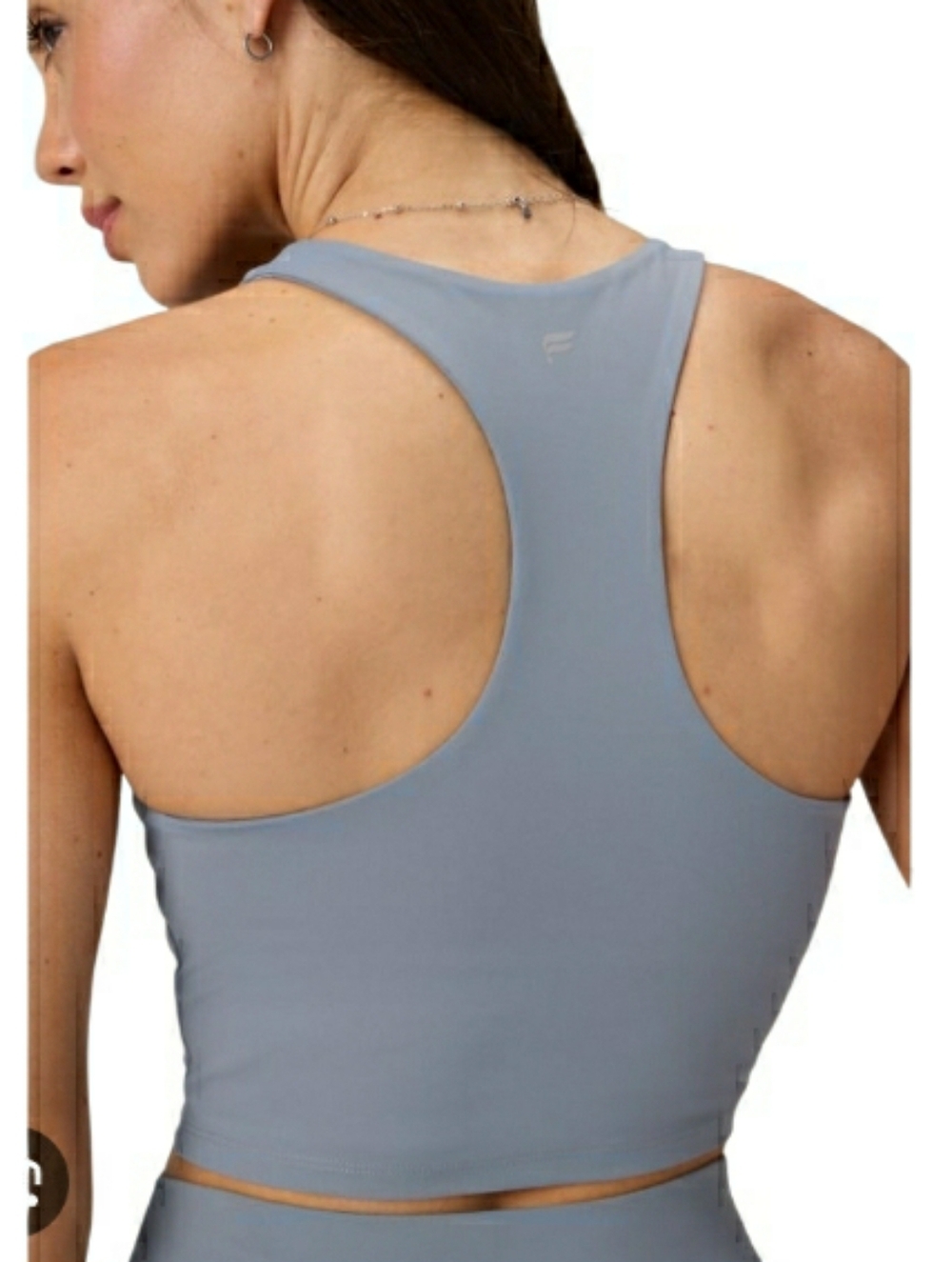 NWT Fabletics Anywhere Cropped Built-In Bra Tank- L
